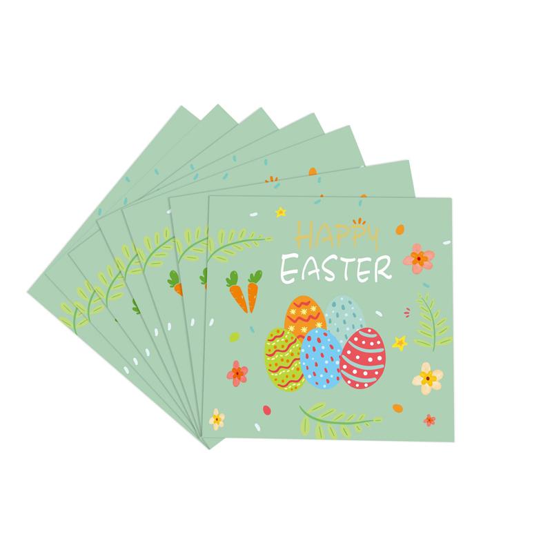 Happy Easter Disposable Tableware Cartoon Rabbit Bunny Shaped Plate Cup Birthday Party Baby Shower Decoration Kids Easter Favor