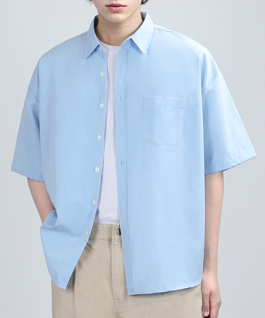 VERYVAIN Over Rustle Summer Shirts (Sky Blue)