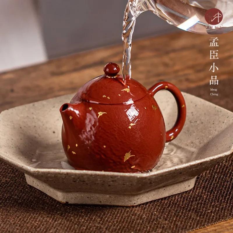 High Quality Yixing Purple Clay Tea Pot Raw Ore Dahongpao Handmade Tea Maker Household Customized Beauty Teapot Chinese Tea Set