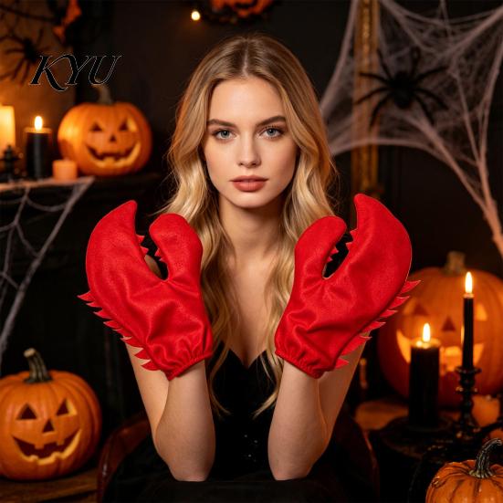 Funny Gag Gift for Adults 1 Pair Lobster Crab Claws Gloves, Novelty Themed Event Performance Outfit Claw Costume Halloween Costume, Carnival