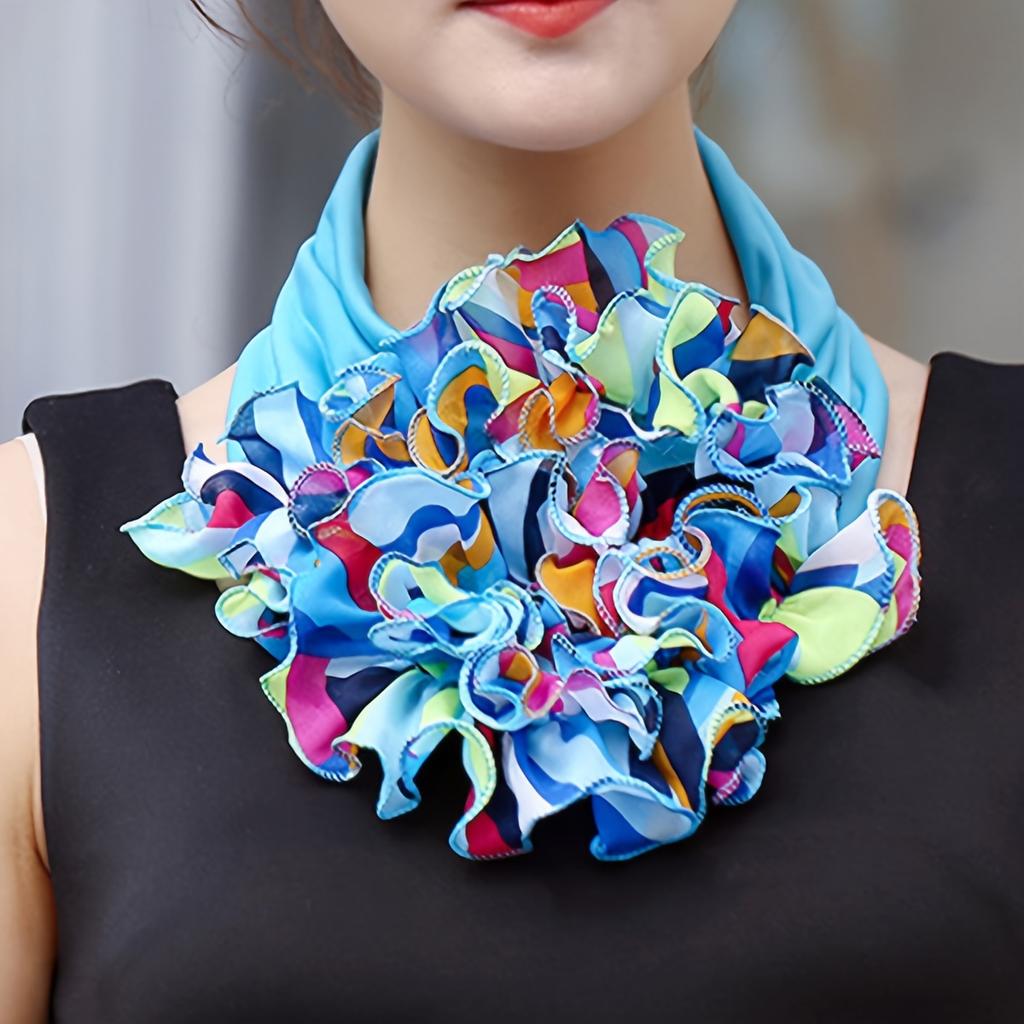 Fashion Multi-color Collar Leggings Elegant Chiffon Fake Collar Scarf Casual Decorative Collar Cover