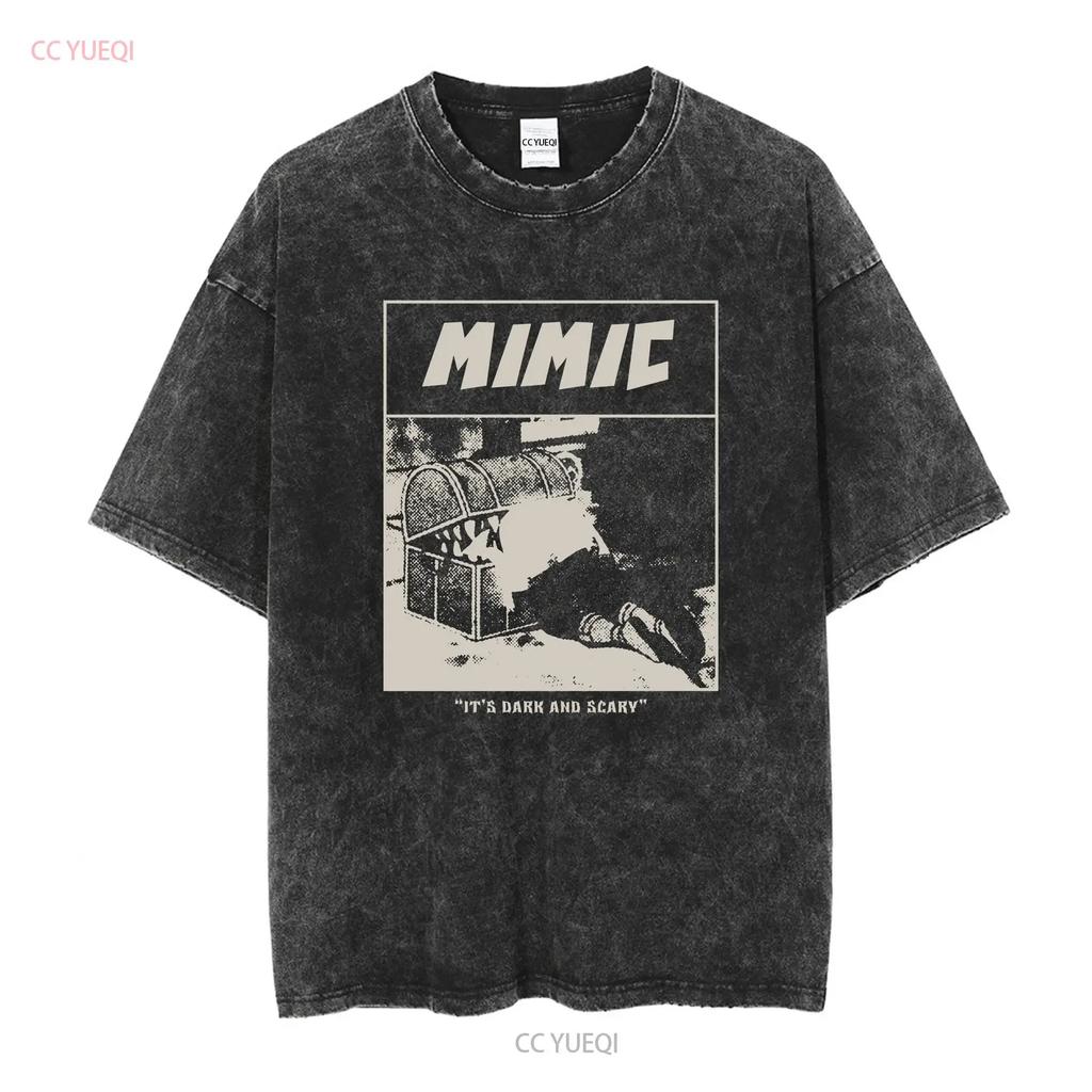 Men T Shirt Mimic Frieren Novelty Pure Cotton  vintage Washed Versatile designer clothes homme Unisex Casual streetwear