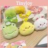 Plush Biu Charming Biu Animal Head Keychain Colorful Cartoon Pendant Keychain