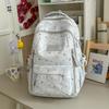 Schoolbag Cute Star Printed School Bag Female Junior High School Students Grades 3 To 6 Large Capacity Multi-Pocket Campus Backpack