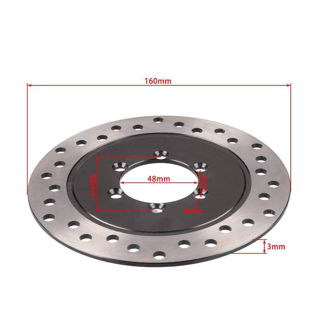 160mm Front Brake Disc 48mm 58mm Modified Beach Bike Kart Front Disc 6-Hole Brake Disc ATV Jinling 150cc 200cc JLA-13 Moto Parts