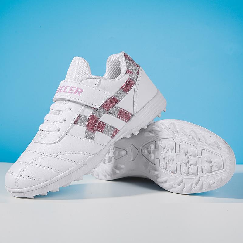New football shoes men and women children Velcro TF broken nails young students grass flat training shoes