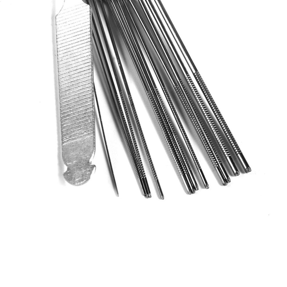 Portable DIY Guitar Repair Tools Guitar Nut Slotting File Saw Rods Slot Filing Set Luthier Replacement Accessory