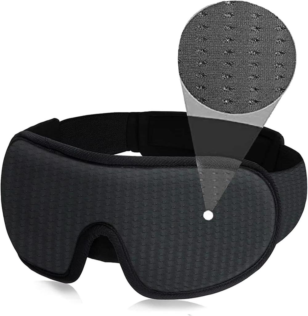 Durable And Safe 3D Mask For Sleep Eye Mask Lights Blockout Soft Padded Sleeping Fabric Cover Shade Blindfold Eyepatch