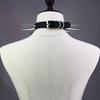 European Unisex Gothic Punk Rivet Spike Leather Choker