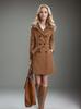 Yama Women's Mid-Length Slim Fit Double-Sided Wool Trench Coat for Autumn/Winter