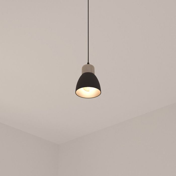 Suspension métal "Desy" noir D15cm - Atmosphera createur d'interieur