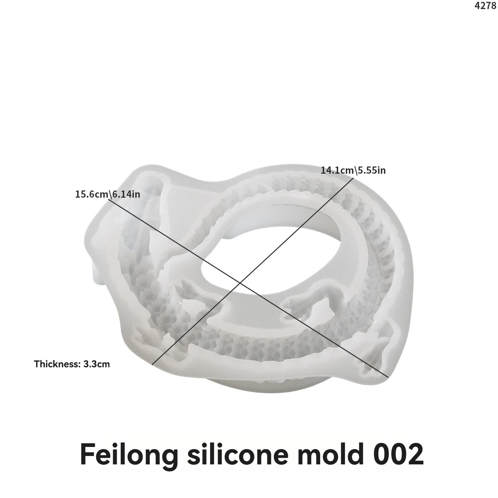 DIY Crystal Resin Dragon Wings Silicone Mold Flying Dragon Cluster Handmade Sculpture Crafting Tool for Home Garden Decoration