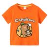 Children  T-shirt Kids Capybara T-shirt  Child Boys Cute Capibara Round Neck Tops Tee Kids Clothes For Summer