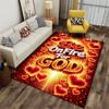 Be On Fire For God Carpet suitable as a non-slip mat for the living room or bedroom sofa