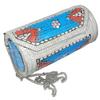 Eye Catching Handmade Cylinder Round Ethnic Stone Metal bag Antique Bridal clutch