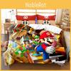 Super Mario Cartoon Single Panel Duvet Cover Set Bedding For Decor Bedroom