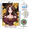 Popular 5D Diy Cusatura de cruce Desene animat Drăguță Fată Nobilă Pictură Full Drill Cusatura în cruce Kit de artizanat Autocolant de perete Decor acasă