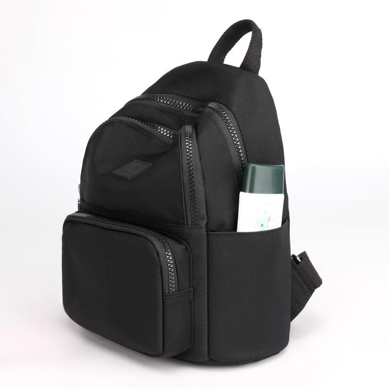 Women's Fashion Casual Solid Color Backpack, New Trend College Student Travel Large Capacity Small Backpack