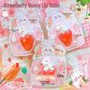 Strawberry Bunny Lip Balm: Cute, Portable Fruit-Shape Lip Oil for Students
