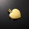 European & American Hip Hop Heart Photo Necklace: Copper Zirconia Pendant with DIY Personalized Heart Frame