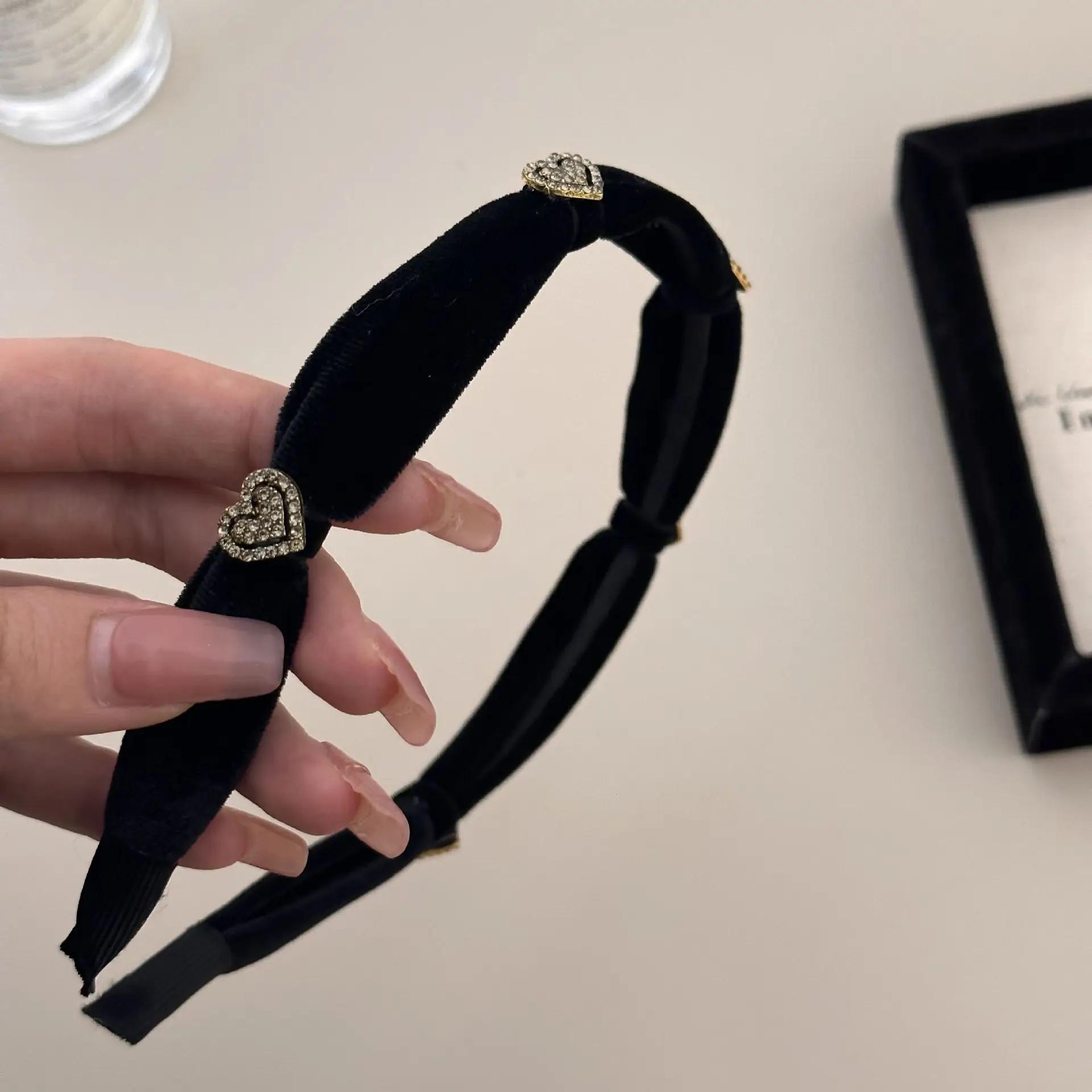 

Аксессуары для волос для женщин девушки повязка на голову корейские резинки стразы фасинаторы элегантный обруч дизайнерский винтажный популярный макияж новинка