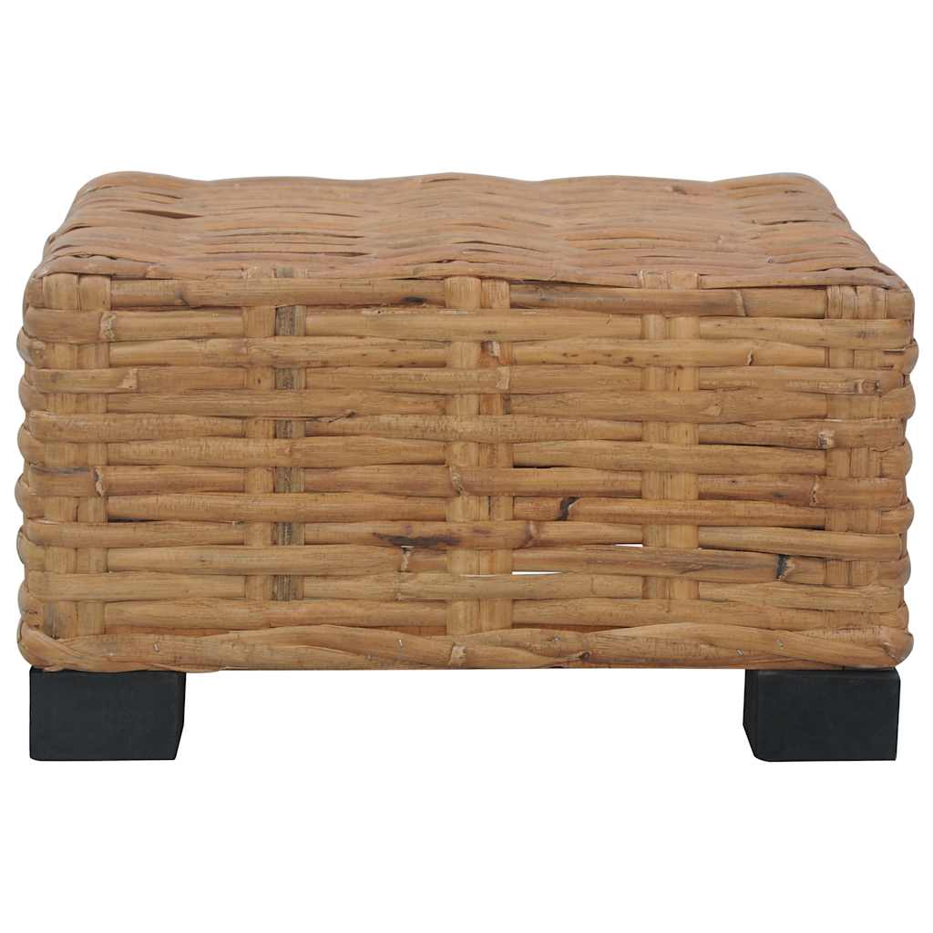 Coffee Table 47 X 47 X 28 Cm Natural Rattan