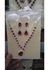 Multicolor Waterdrop Crystal Necklace & Earring Set for Brides