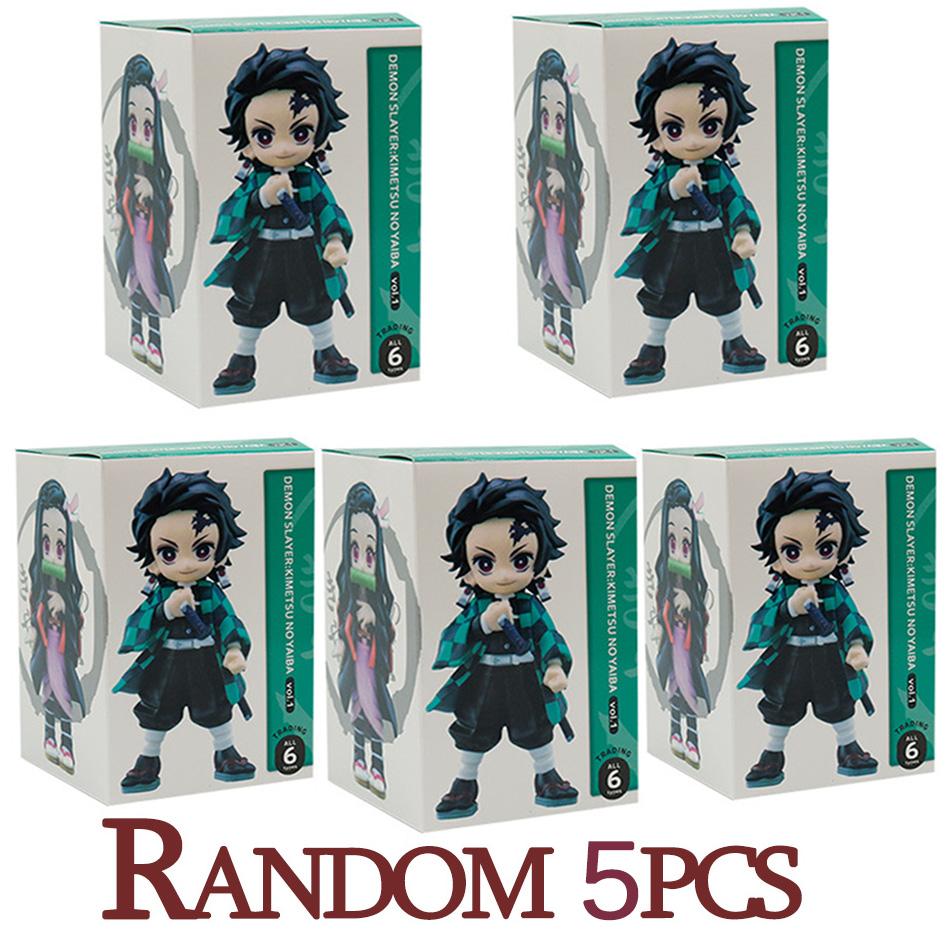 Hot MINISO Genuine Bushiroad Palverse D emon Slayer: Kimetsu No Yaiba Anime Model Blind Box Vol.1 Ornament Toy Present