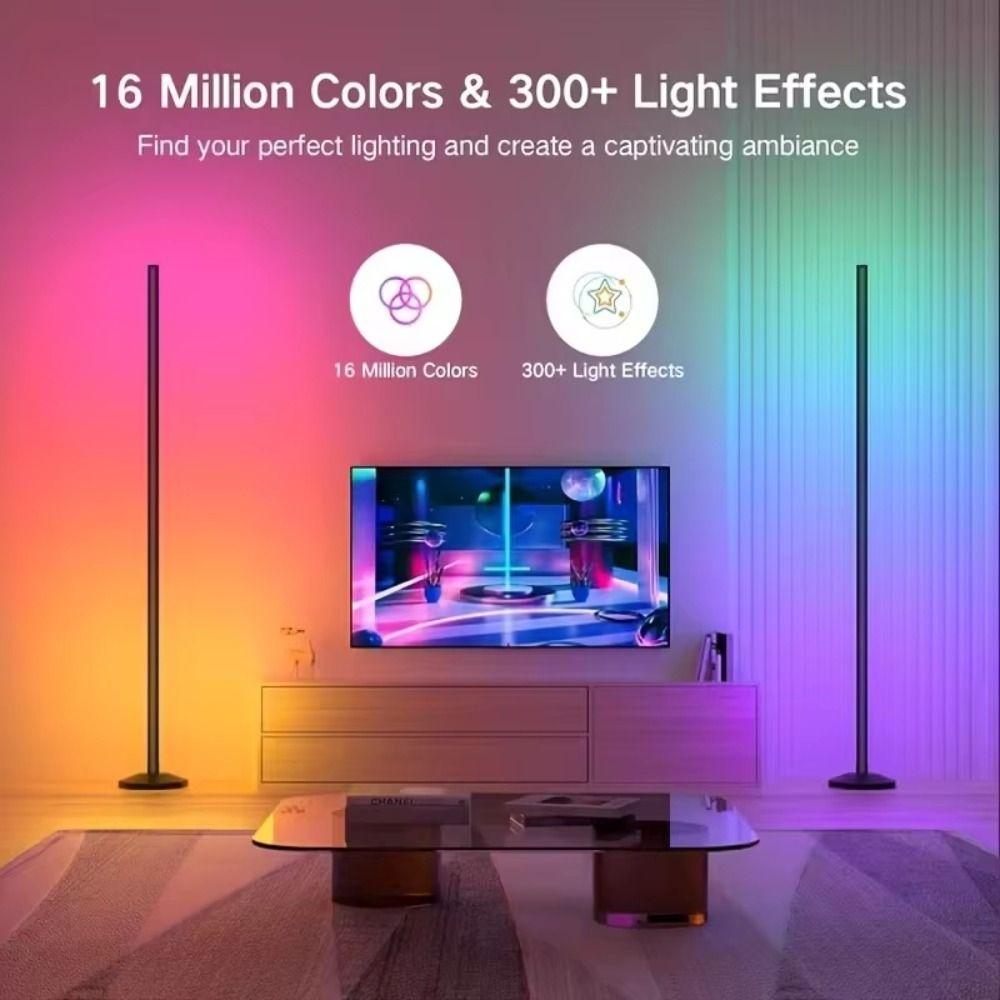 Music Sync Smart LED Floor Lamp APP Control Corner Lighting Ambient Lamp Gaming Room