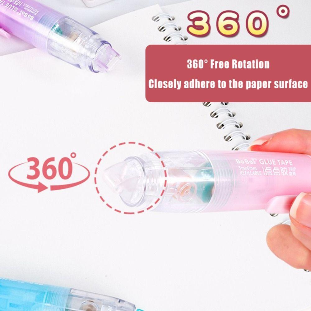 DIY Scrapbooking Dot Glue Press Type Double Sided Adhesive Glue Tape Student Stationery