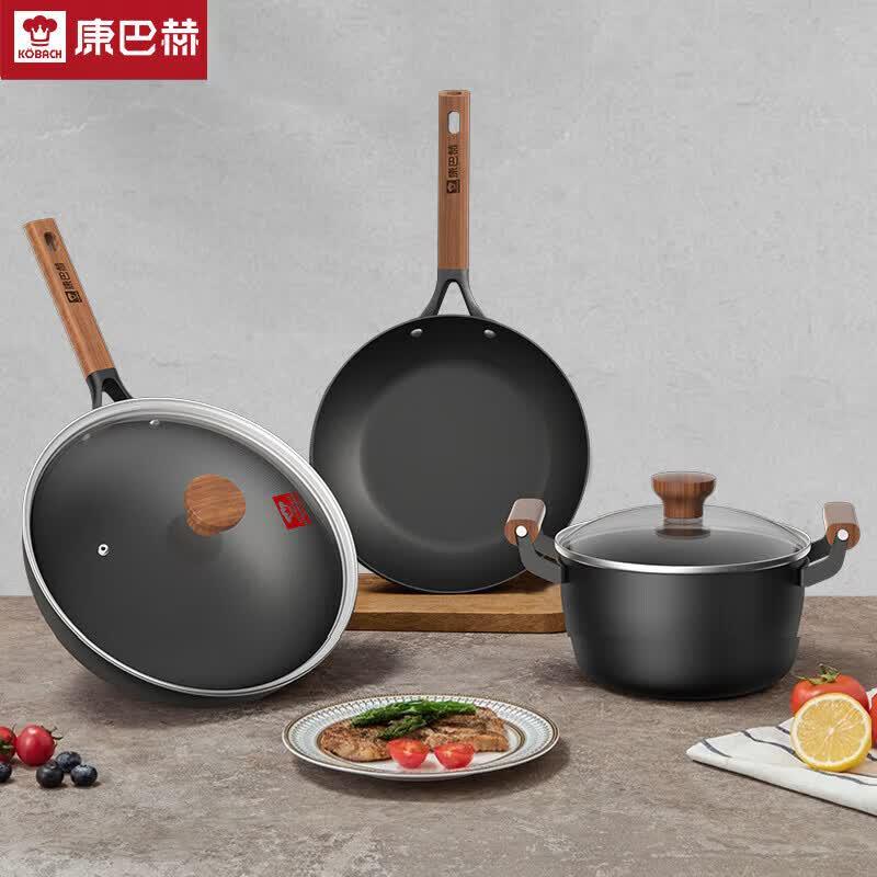 

Kambach Titanium Non-stick 3-Piece Cookware Set