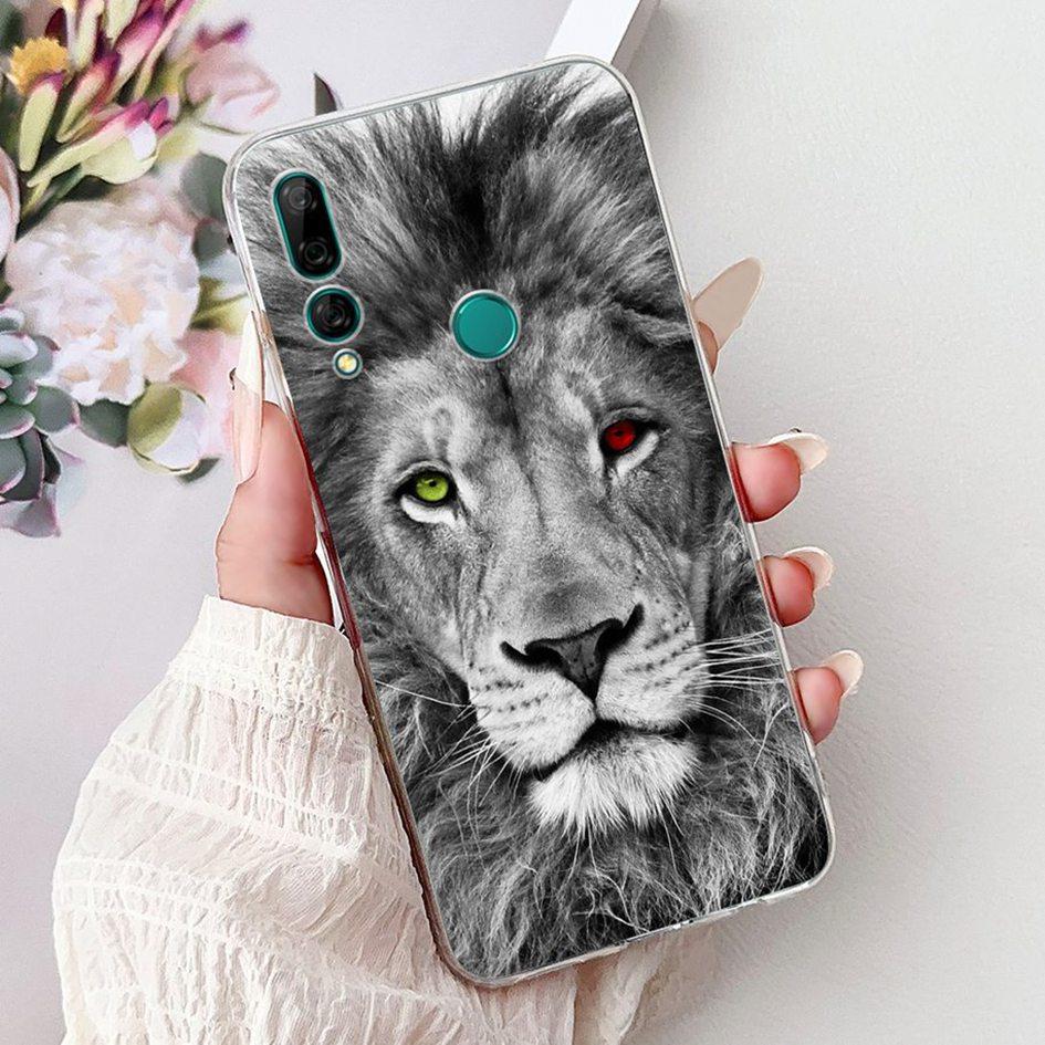 For Huawei Y9 2019 Case Y9 Prime 2019 Cover Cute Cartoon Lion Carp Soft Silicone Phone Covers For Huawei P Smart Z STK-LX1 Shell