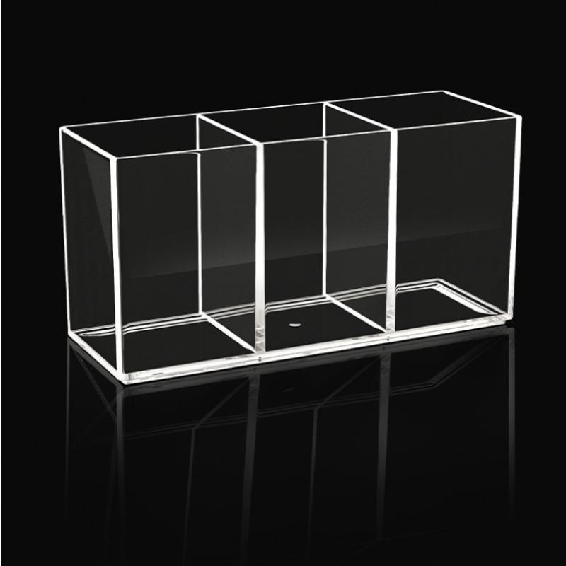 

1pc Large Capacity Transparent Makeup Organizer - Countertop Cosmetic Storage for Lipstick,Brushes,Skincare Products,storage box