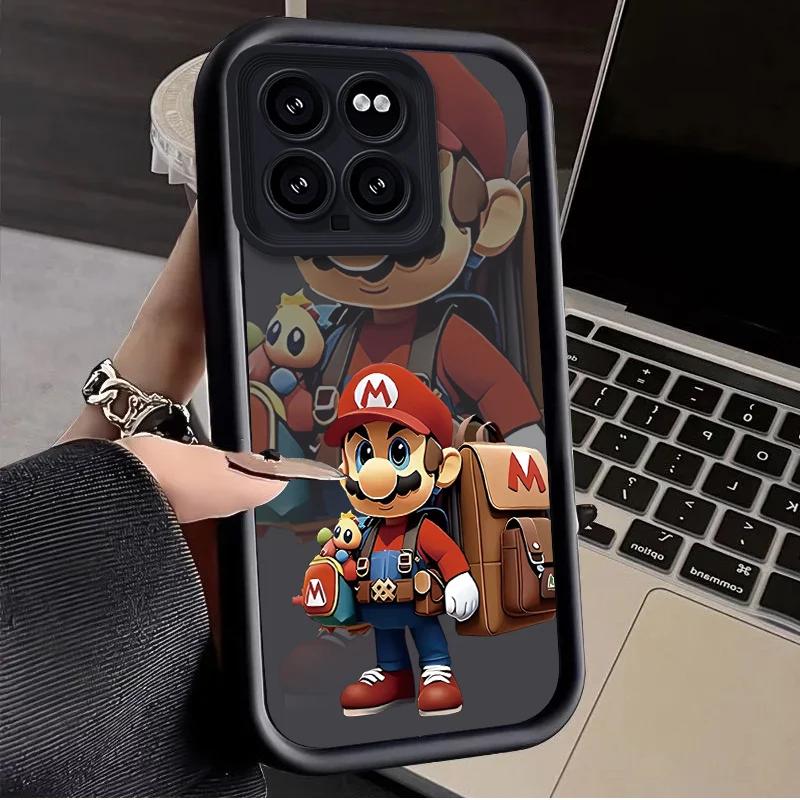 Super M-Marios Bros Case for Xiaomi Mi 14 13 13T 12 12T 11 11T Pro Lite 12X 12S POCO F6 F5 X5 X3 NFC Soft Silicone Cover Funda