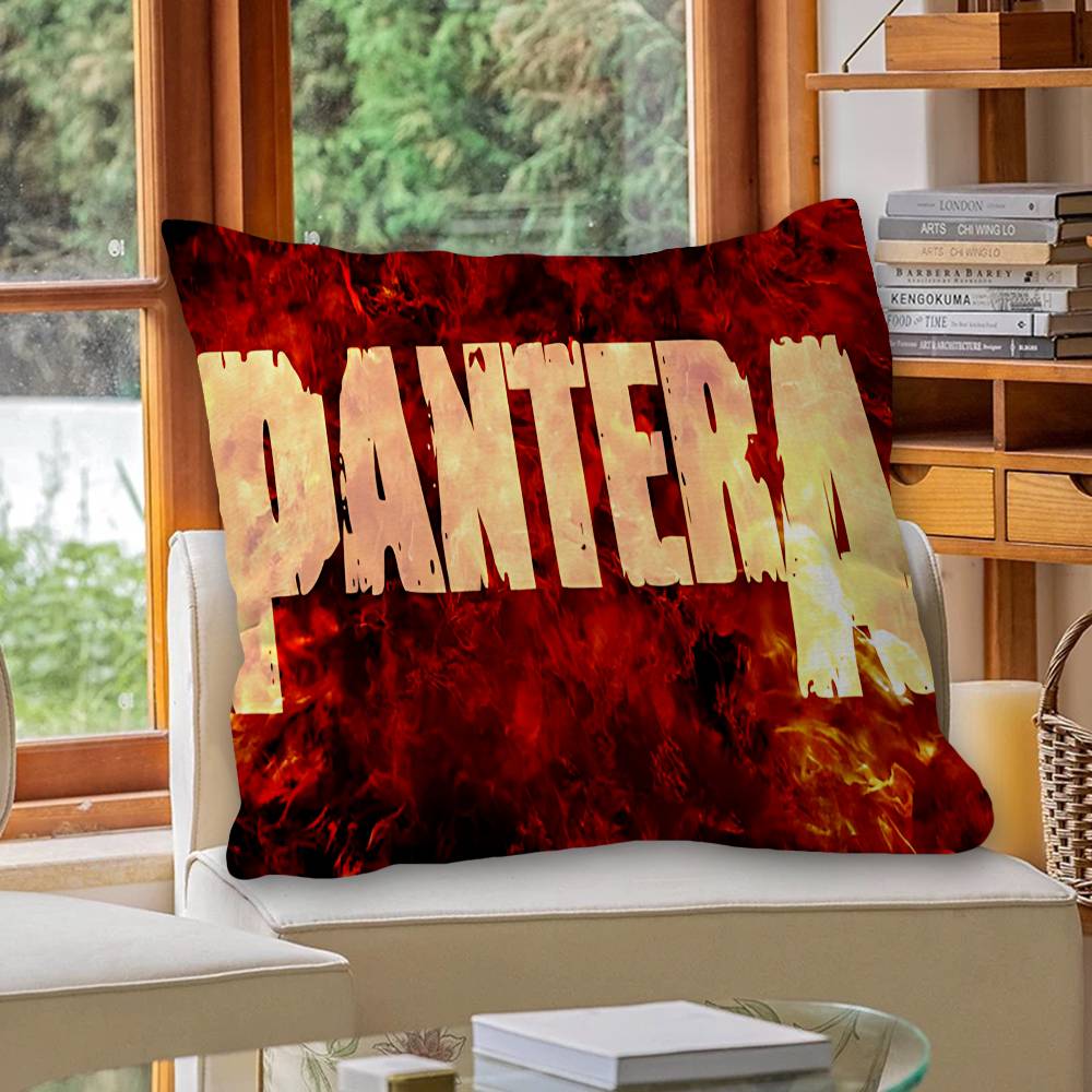 P-Pantera F-Far B-Beyond D-Driven Pillow Covers Cartoon Sofa Decorative Home Double-sided Printing Short Plush Cushion Cover