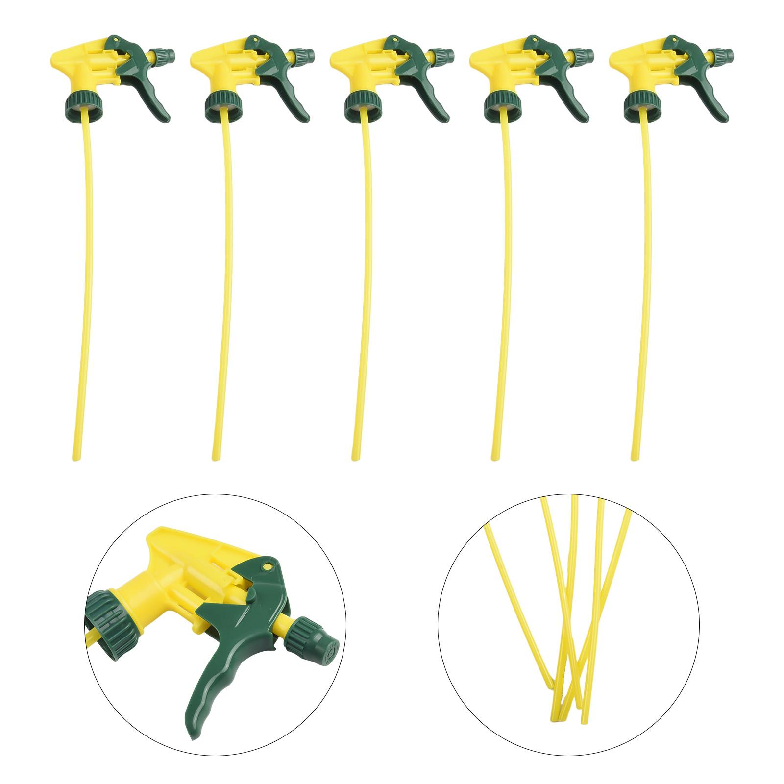 

5pcs Heavy Duty Trigger Sprayer Nozzle Heads for Standard Spray Bottles Industrial Grade Plastic Replacement Parts China Mainland