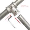 Fixed buckle Frame Fasteners Aluminum Alloy Steel Circular Pipe Connector  Steel Tube Shelf
