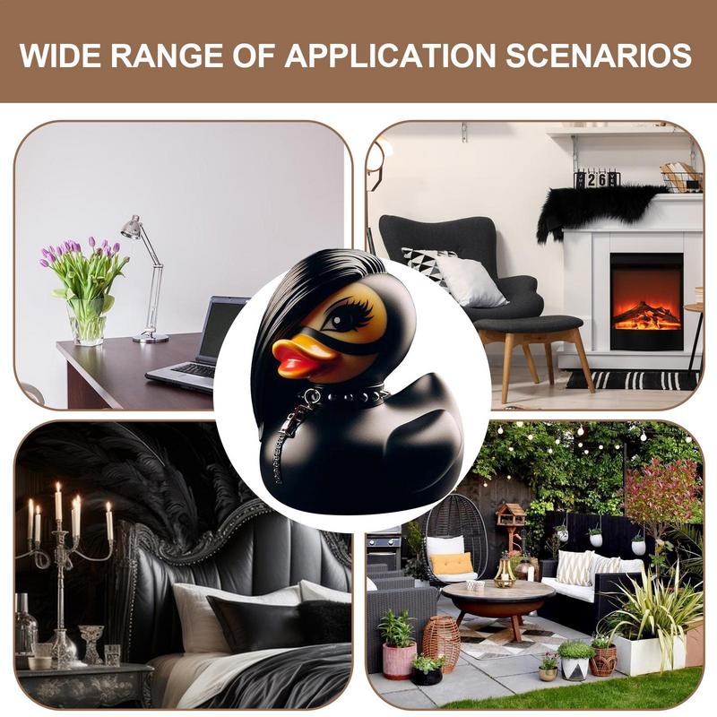 Duck Statue Indoor Gothic Sculpture Punk Animal Figurine Resin Statues Desk Decor Collectible Figurines Satan Duck Tabletop