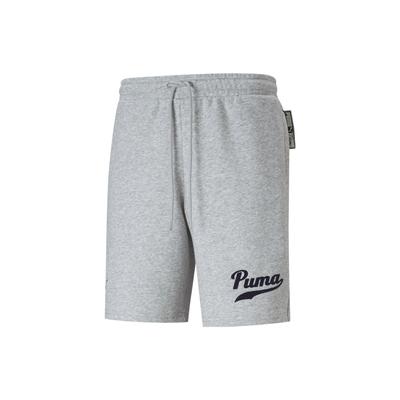 Logo Print Solid Color Straight Shorts Men Bottoms Grey 536934-04