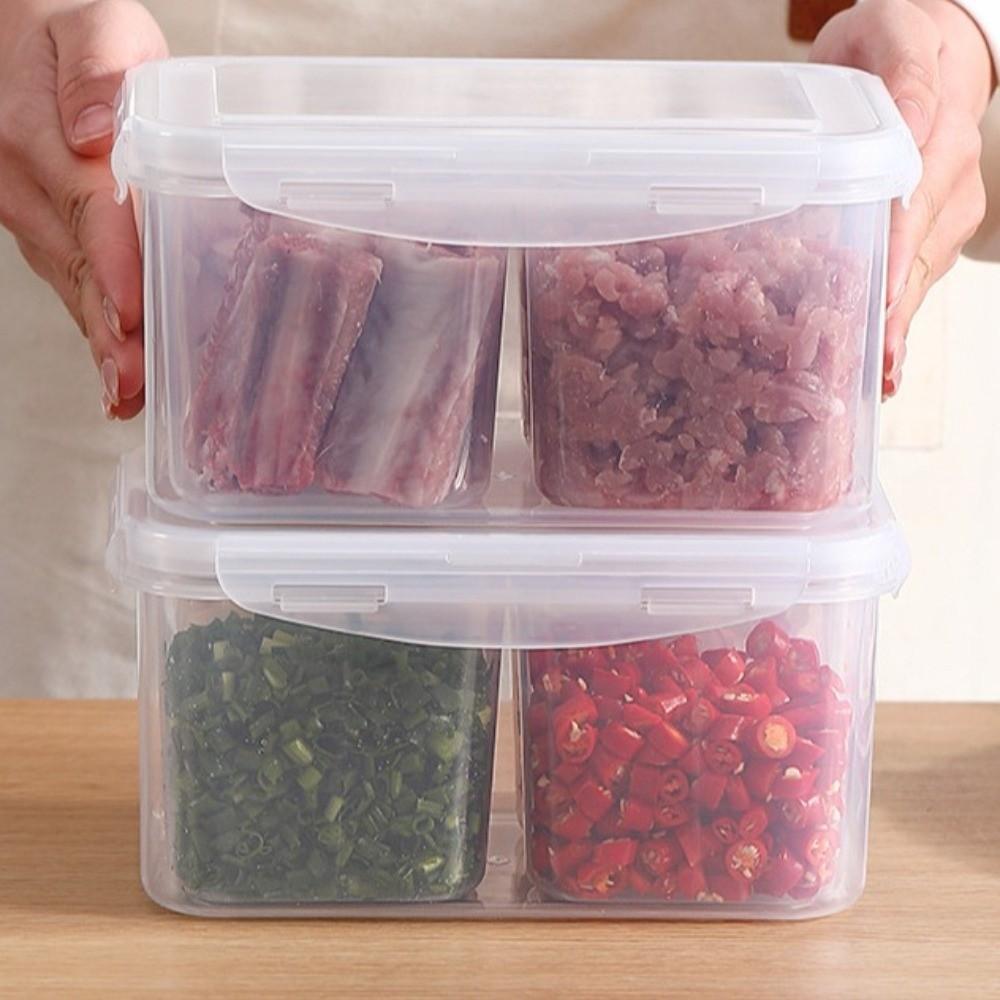 Airtight Lid Food Storage Container Meat Fruit Veggie Storage Box Meat Fruit Veggie Keeper  Home