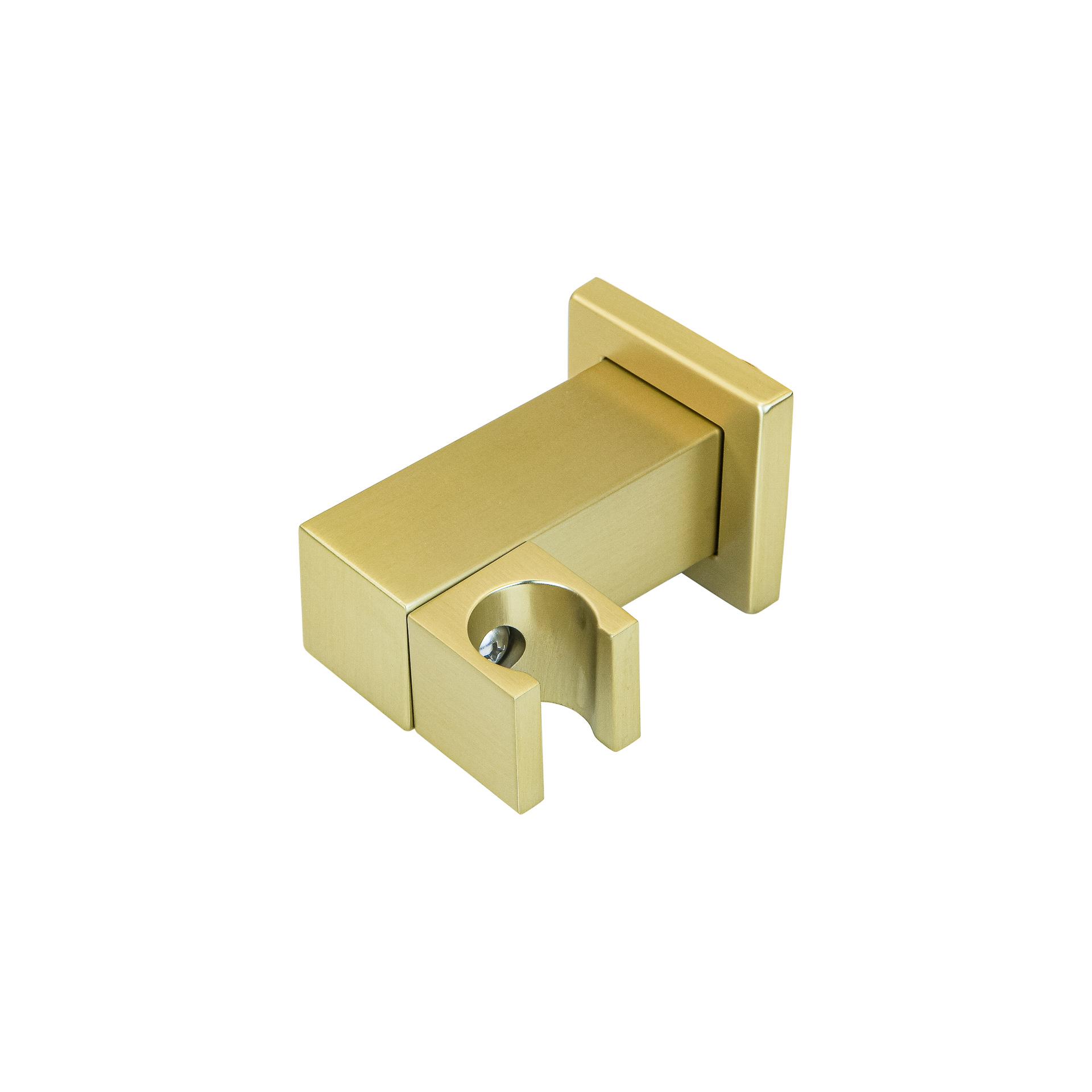 

Brushed Gold Recessed Handheld Shower Holder - American-Style Bathroom Accessory