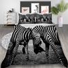 3D Zebra Pattern Home Bedding Set Bedding Cover Pillowcase AU/US/EU Full Size Bedding Set Home Decoration Gift