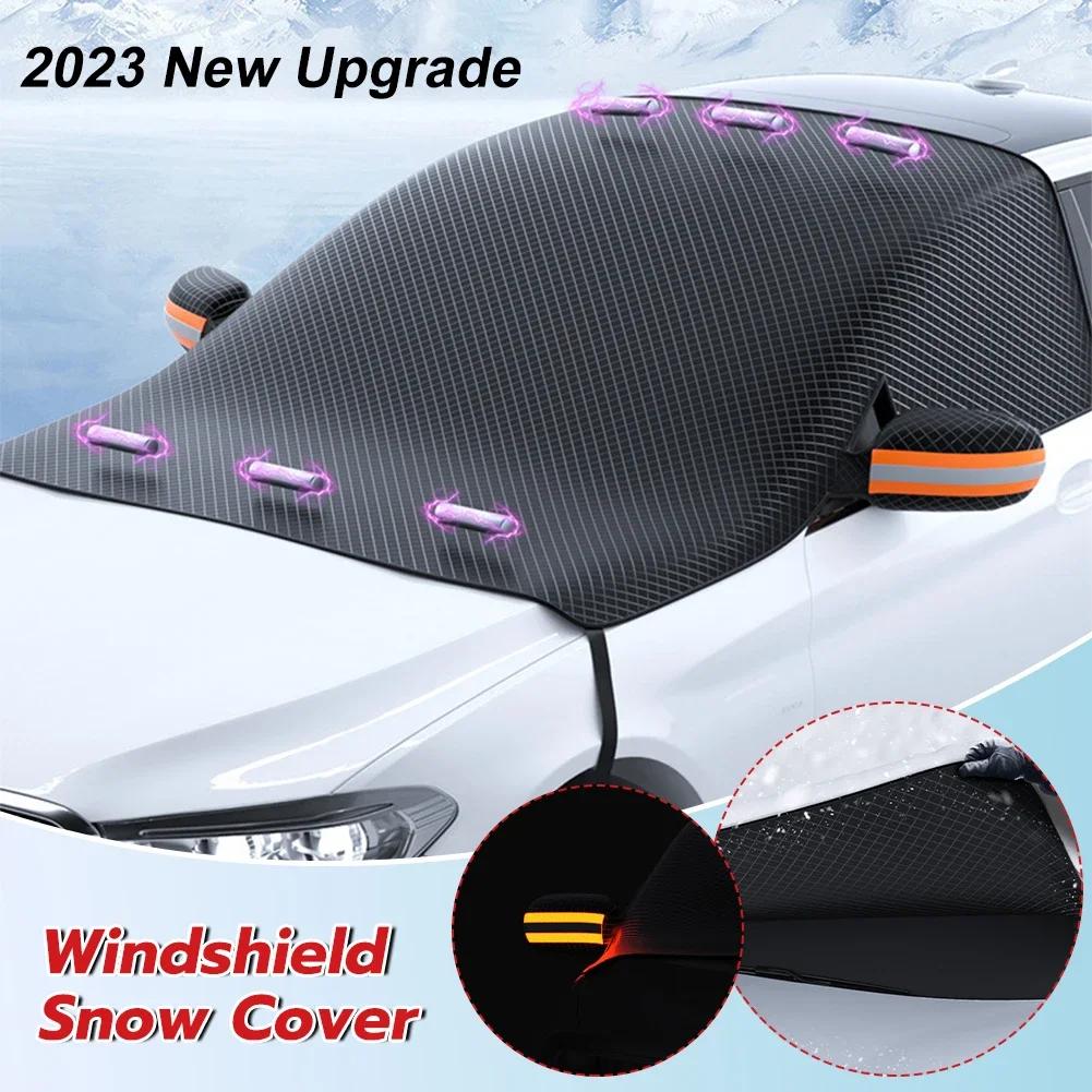 Upgrade Windshield Sunshades Magnetic Car Front Windscreen Cover Automobile Sunshade Snow Sun Shade Waterproof Exterior Covers