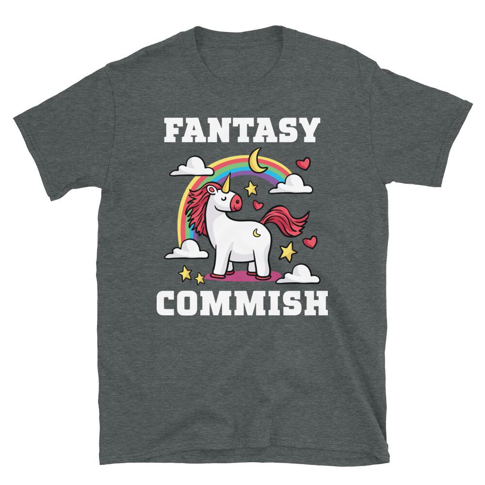 

Unicorn Mock Draft Fantasy Football Commish Short-Sleeve Unisex T-Shirt 4XL