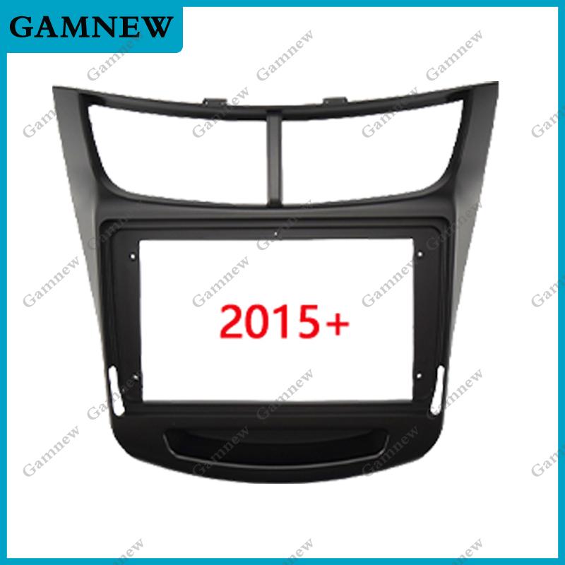 

9-дюймовая автомобильная рамка-фасция, адаптер, Canbus-бокс, декодер, комплект панели для установки Android-радио в приборную панель для Chevrolet Sail 2011-2018 2015 Frame