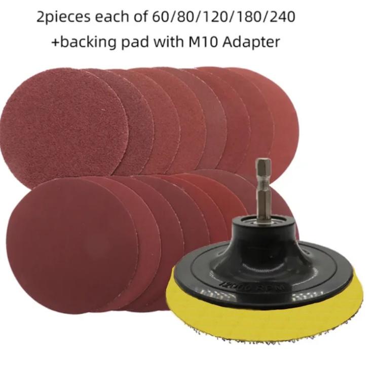 3.5”x 1” Mini Sandpaper Kit with Hook and Loop Sanding Block 71 Pcs Assorted 400/600/800/1000/1500/2000/3000 Grits for Polishing