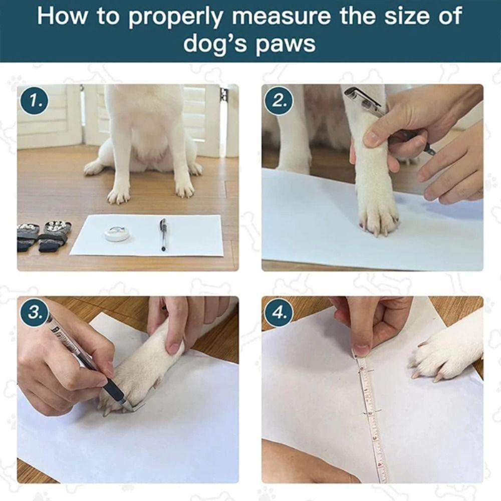 4pcs/set Anti-Slip Pet Socks Breathable Pet Foot Covers Traction Control Pet Paw Protector  Indoor