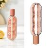 2-in-1 Silicone Popsicle & Ice Ball Mold DIY Treat Maker with Built-in Straws BPA-Free Ice Cube Tray for Cocktails Desserts Kids Snacks