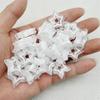 10PCS 21mm Transparent Hollow Out Pentagram Vertical Hole Bead Acrylic Straight Hole  Bead DIY Mobile Phone Chain Accessory