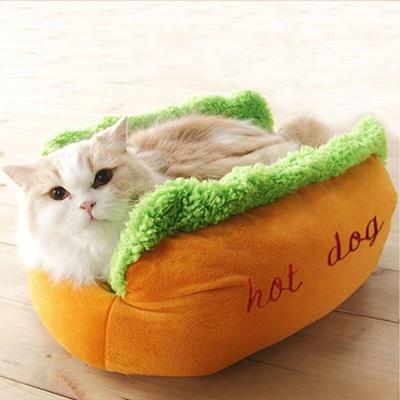 Chenils à hot-dogs à la mode Chenils universels, chauds et personnalisés pour animaux de compagnie Chenils détachables et lavables pour chats et chiens